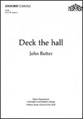 Deck the Hall SATB choral sheet music cover